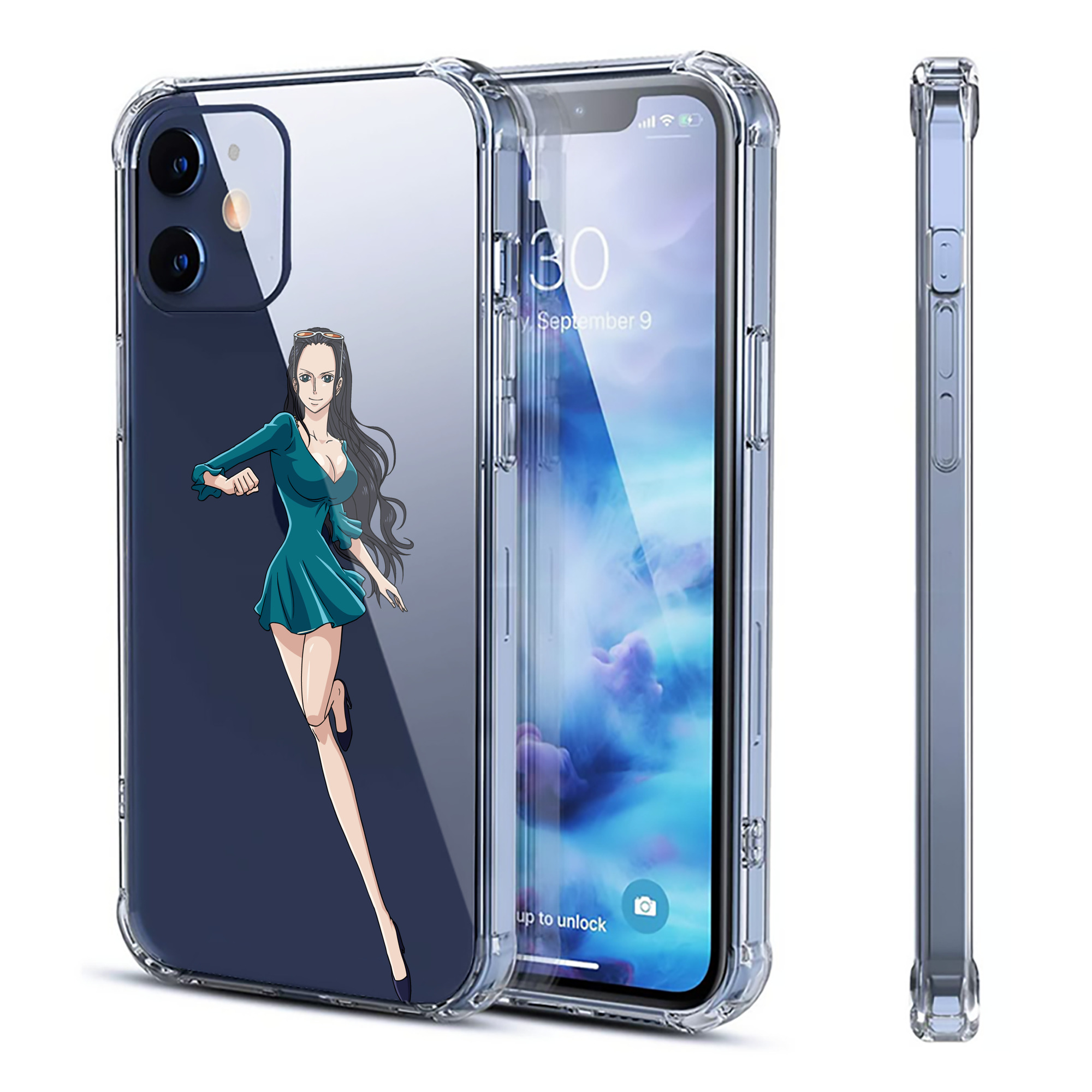 （画像用） ワンピース ニコ・ロビン ONE PIECE Nico Robin 【iPhone 12シリーズ対応】透明スマホケース（クリアソフトケース）